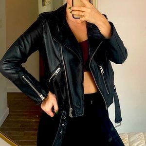 All Saints Balfern Leather Biker Jacket